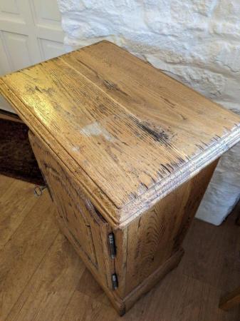 Image 3 of Lockable Cabinet in distressed antique pine effect