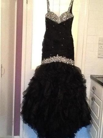Image 3 of Beautiful Prom dress, black, uk 10