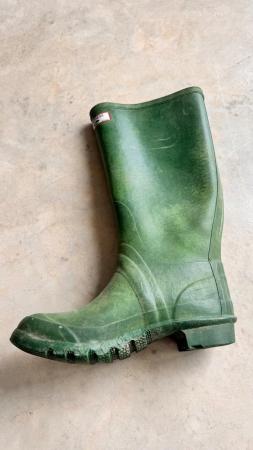 Image 2 of Hunter Original Huntress Matte Black Rain Boots Womens Size