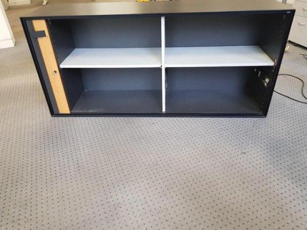 Image 4 of ELAN Light oak lockable Office storage cupboard credenza