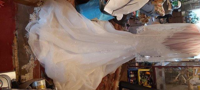 Image 8 of NEW ivory wedding dress size UK 12 tiara and veil