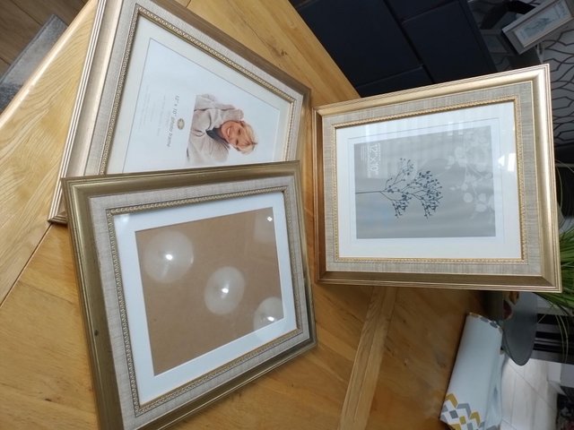 Preview of the first image of Three Gold Edged Picture Frames.