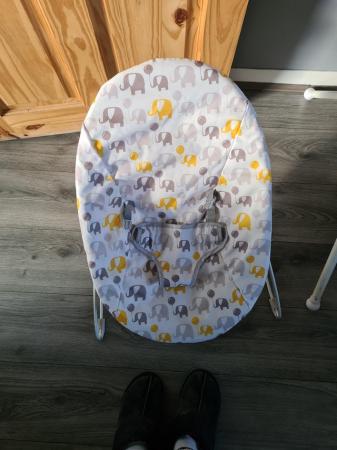 Image 1 of Elephant baby bouncer chair