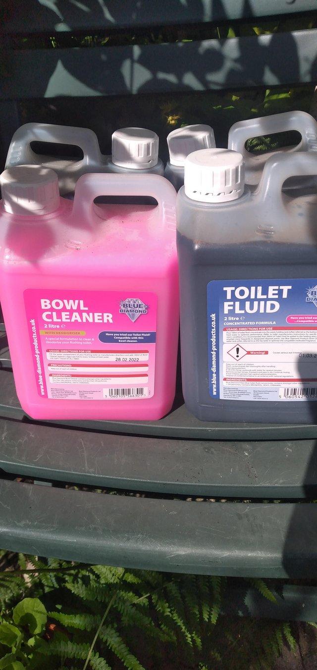Preview of the first image of Toilet fluid and bowl cleaner 2 litre canisters.