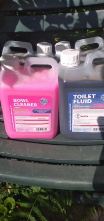 Image 1 of Toilet fluid and bowl cleaner 2 litre canisters