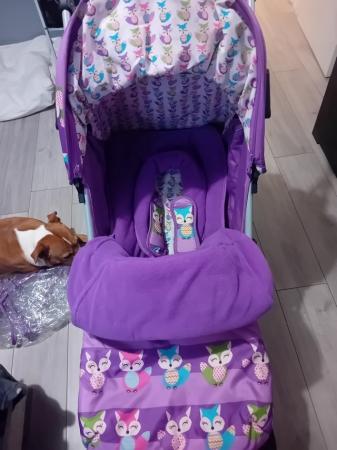 Image 1 of Pushchair from birth purple for print
