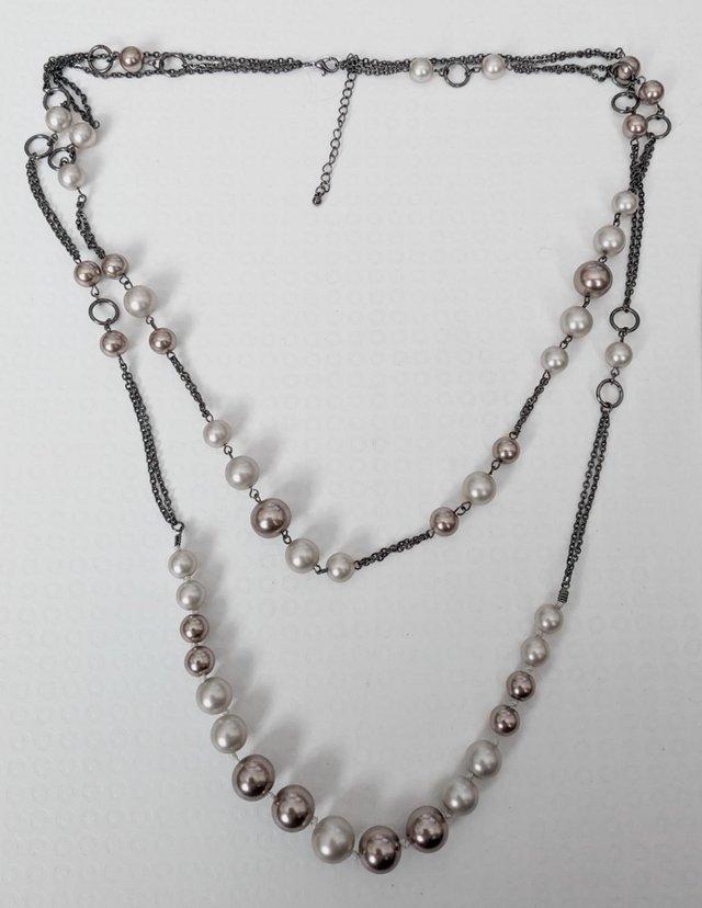 Preview of the first image of Lovely Ladies 2 Stranded Beaded Necklace.