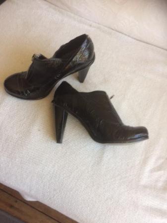 Image 3 of Firetrap Black Patent Leather Shoes Size 5