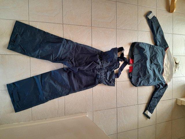 Preview of the first image of Musto sailing jacket and trousers. Small.