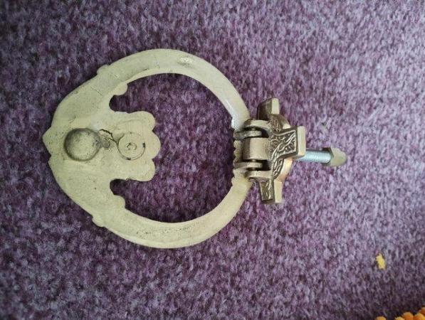Image 1 of Big Brass Claddagh door knocker