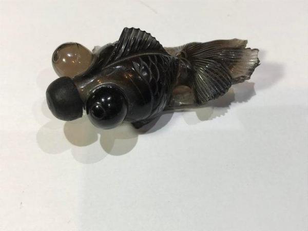 Image 3 of Japanese scent bottle in shape of fish