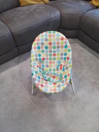 Image 1 of Baby bouncy chair lovely condition washable cover