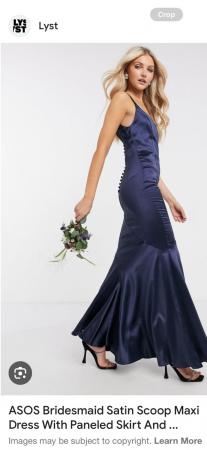 Image 4 of 2 navy ASOS formal/ bridesmaid dresses new with tags