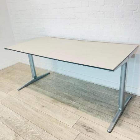 Image 2 of ahrend 1600 x 800 light grey desk