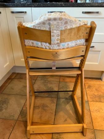 Image 3 of REDUCED - “Adjust with Me” Baby/Child Wooden High Chair