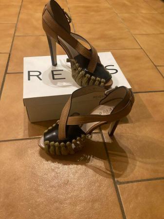 Image 3 of Reiss Leather Strap / Woven Sandal - size 40