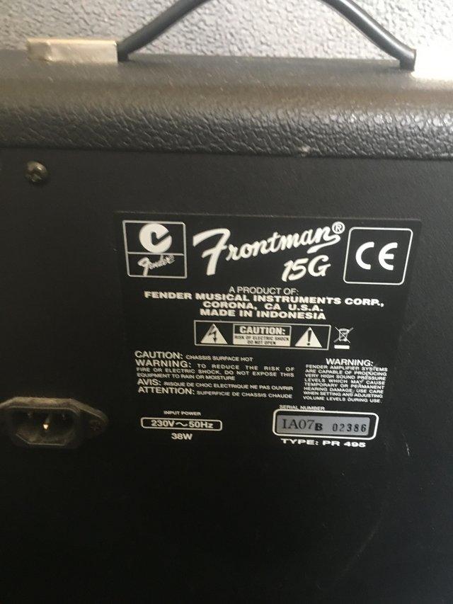 Preview of the first image of Fender Frontman 15G Amplifier.