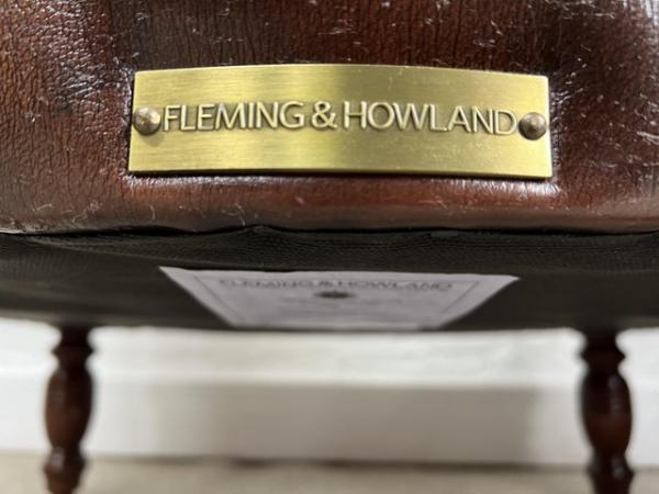 Image 7 of FLEMING & HOWLAND Chesterfield club armchair.