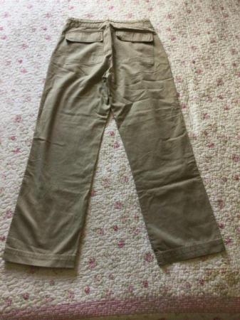 Image 4 of RIVER ISLAND Men’s Khaki Button Fly Trousers 30W 31L
