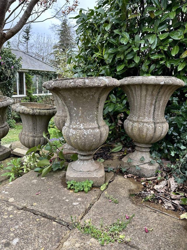 Preview of the first image of Vintage garden planters (x6).