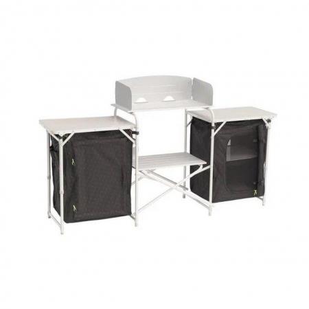 Image 1 of OUTWELL BLACK CAMROSE KITCHEN CAMPING TABLE
