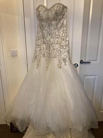 Image 1 of Stunning Victoria Kay tulle & crystal wedding dress