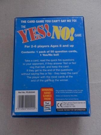 Image 2 of The Yes! No! Game by Paul Lamond Games