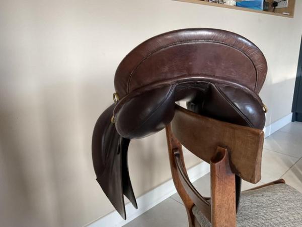 Image 5 of Paul Jones brown leather GP saddle 17” medium
