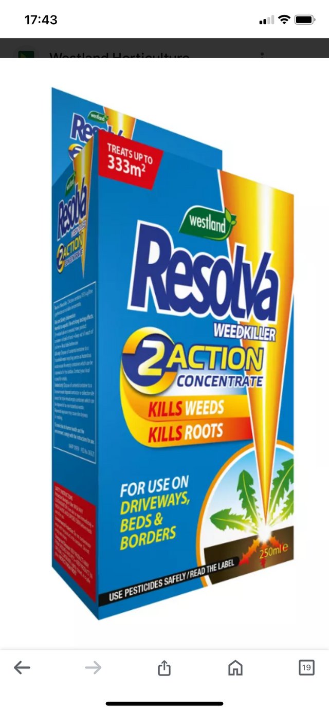 Preview of the first image of Resolva Weedkiller 2 Action Concentrate Garden Weed killer 2.