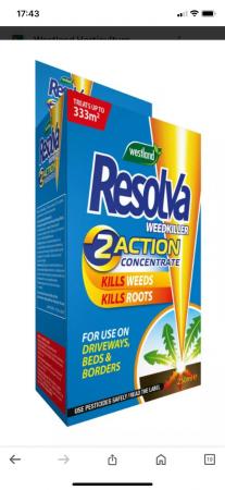 Image 1 of Resolva Weedkiller 2 Action Concentrate Garden Weed killer 2
