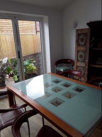 Image 1 of Ligne Roset Glass Dining Table & 8 Chairs