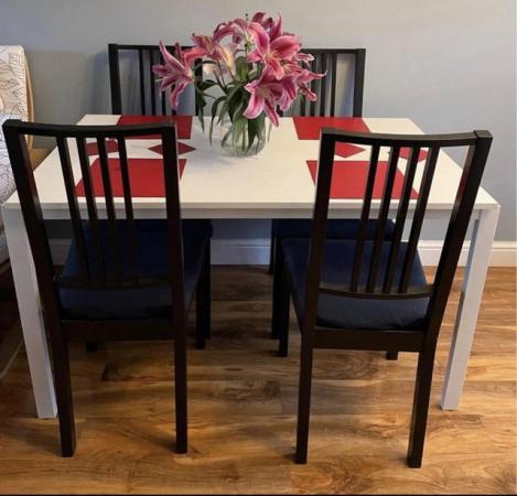 Image 3 of Ikea Dinning table + 4 Chairs