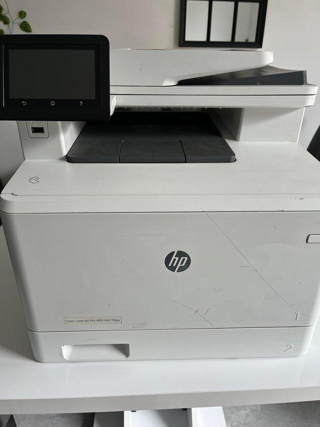 Preview of the first image of Hp Color laser jet pro mfp m477fdw.