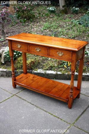 Image 78 of SOLID OAK HALL LAMP PHONE TABLE SIDEBOARD DRESSER BASE STAND