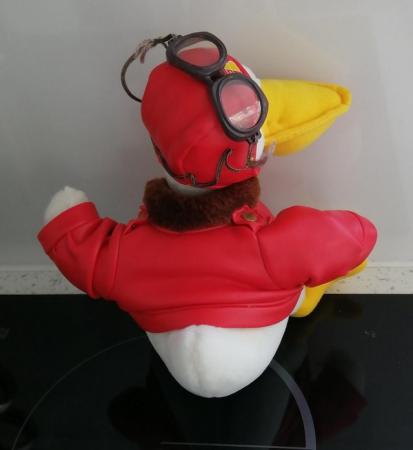 Image 18 of Duck Soft Toy Pilot. Size: 9.1/2" Tall.