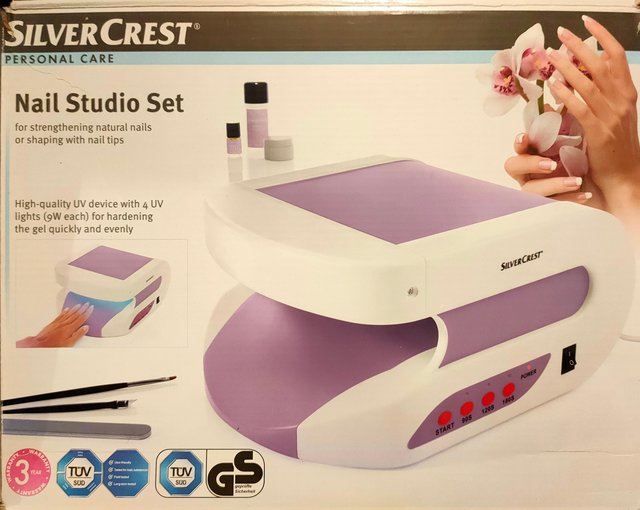 Preview of the first image of Silver Crest Nail Studio Set (Boxed).