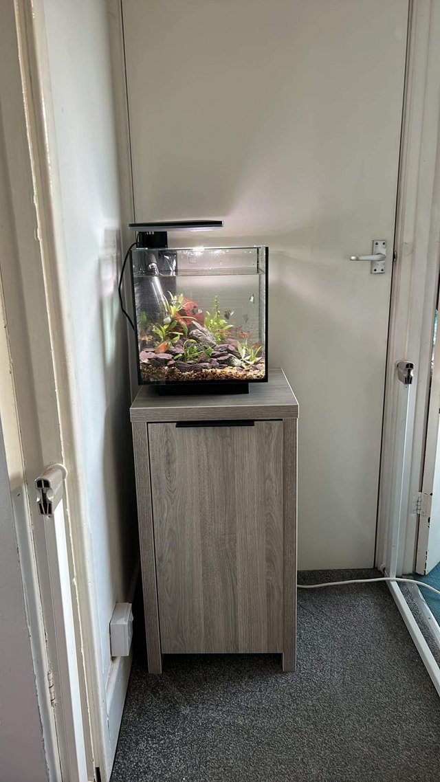 Preview of the first image of Fish tank aquarium and cabinet.
