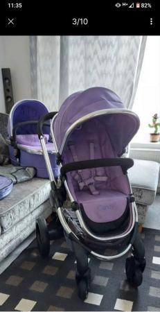 Image 1 of I candy peach purple parma violet  2 in 1 pram