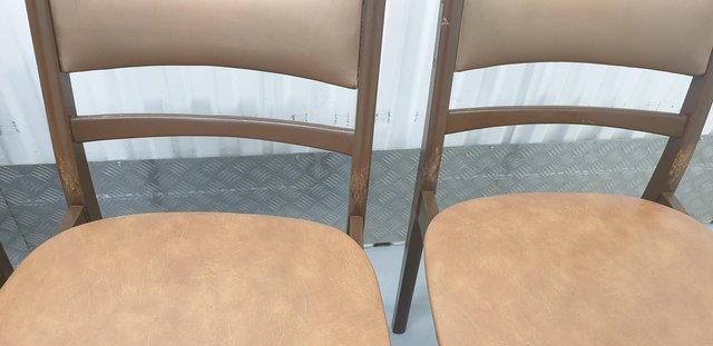 Image 6 of Danish style / retro mid century dining chairs x 4