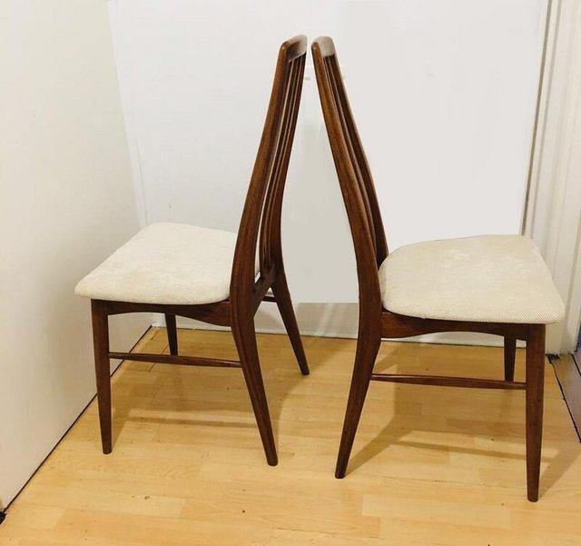 Preview of the first image of MID CENTURY DANISH DINING CHAIRS - SET OF 6 BY NIELS KOEFOED.