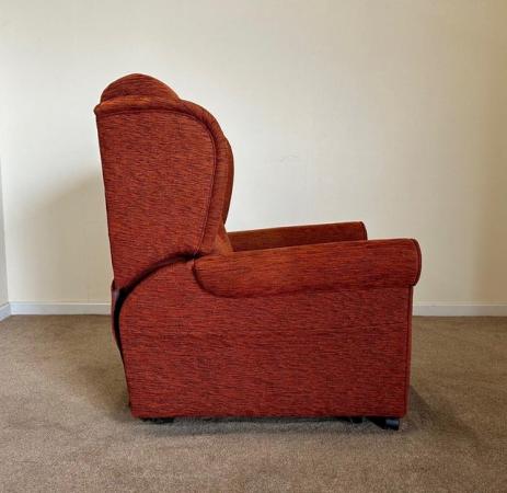 Image 9 of LUXURY ELECTRIC RISER RECLINER TERRACOTTA CHAIR CAN DELIVER