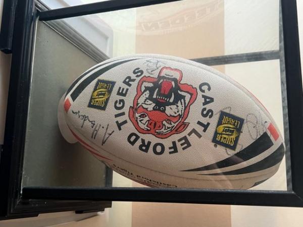 Image 2 of Castleford tigers rugby ball,fullysigned