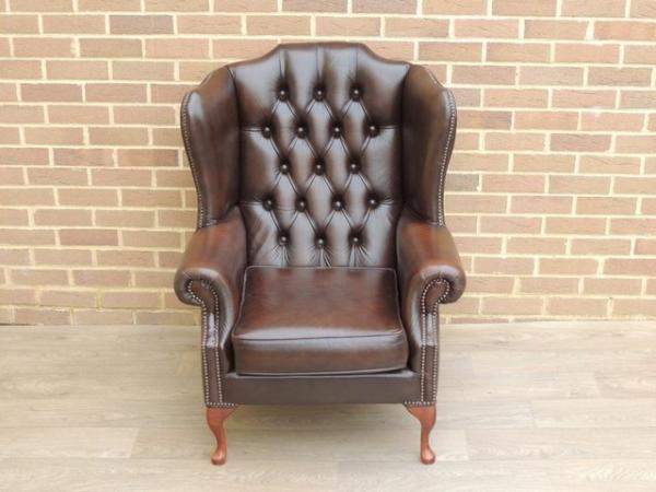 Image 7 of Saxon Chesterfield Queen Anne Luxury Armchair (UK Delivery)