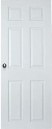 Image 1 of Door Internal Colonial style white wood grain