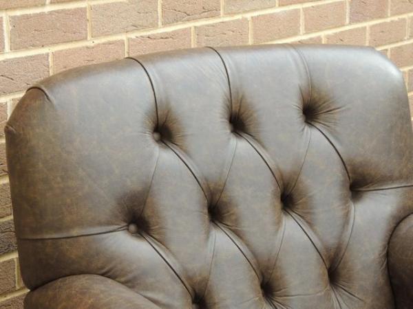 Image 10 of Pair of Cockburn Armchairs + Footstool (UK Delivery)