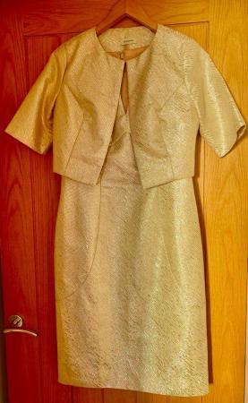 Image 2 of MOB Gold suit size 10 with fascinator
