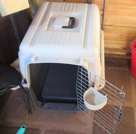 Image 2 of dog travel box in good order for sale
