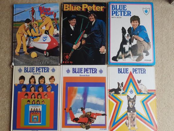 Image 1 of X6 Blue Peter Annuals. 7th,8th,9th,10th,11th and 12th