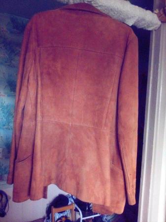 Image 3 of Vintage tan suede jacket size 14/16