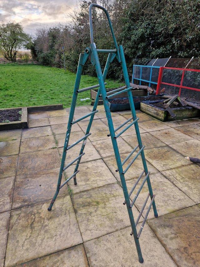 Preview of the first image of Heavy-duty metal garden ladders.
